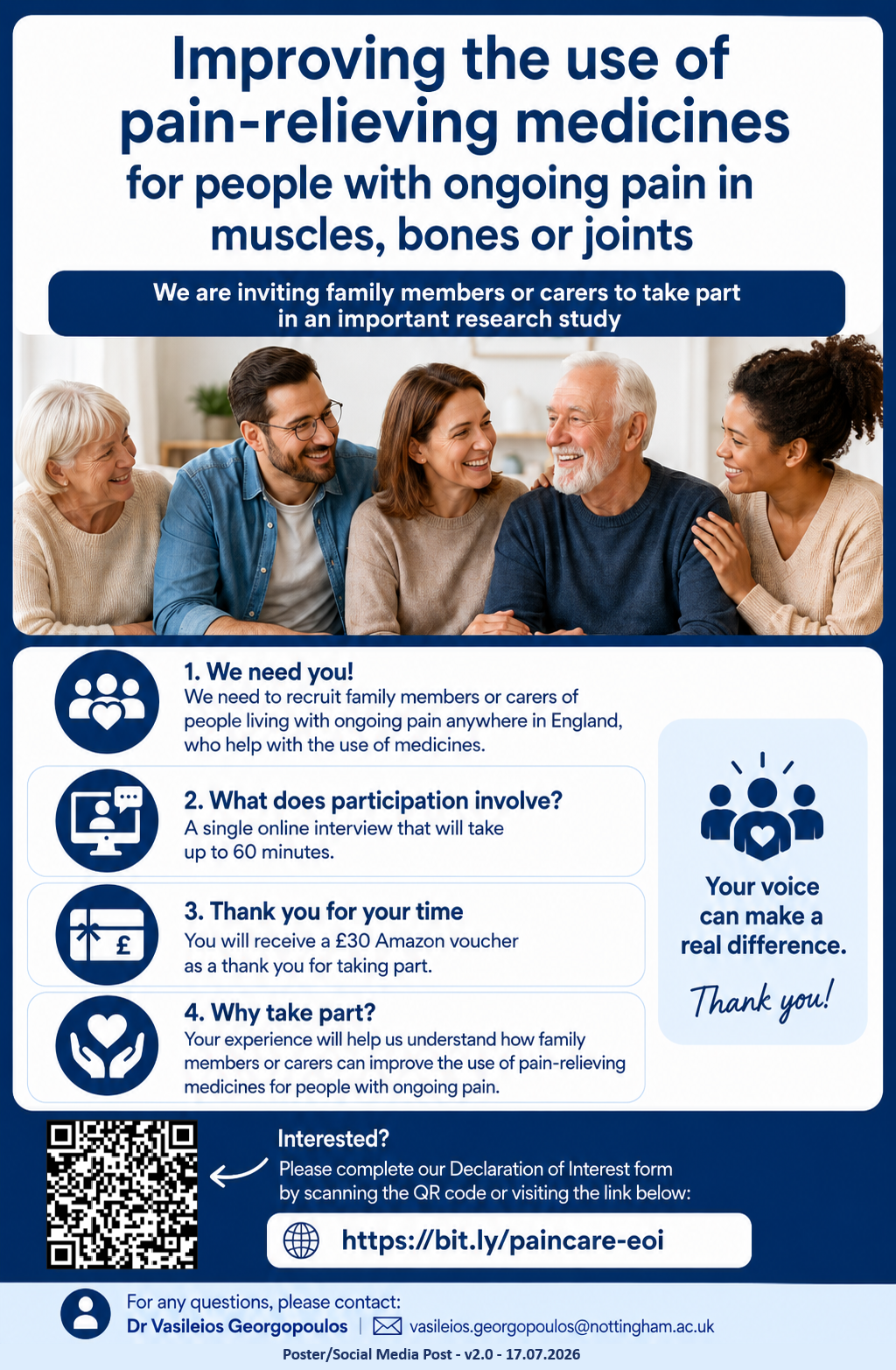 Improving the use of pain-relieving medicines for people with ongoing pain in muscles, bones or joints 